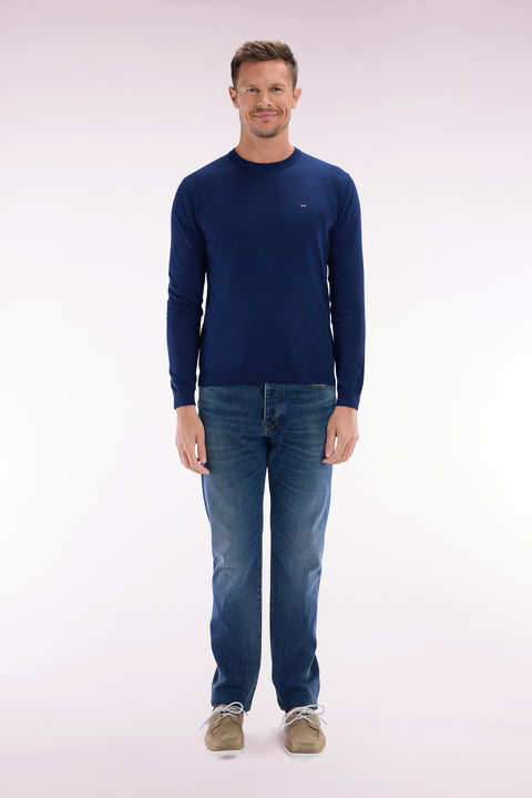 Jean 5 poches en denim stretch brut coupe droite - Image 1