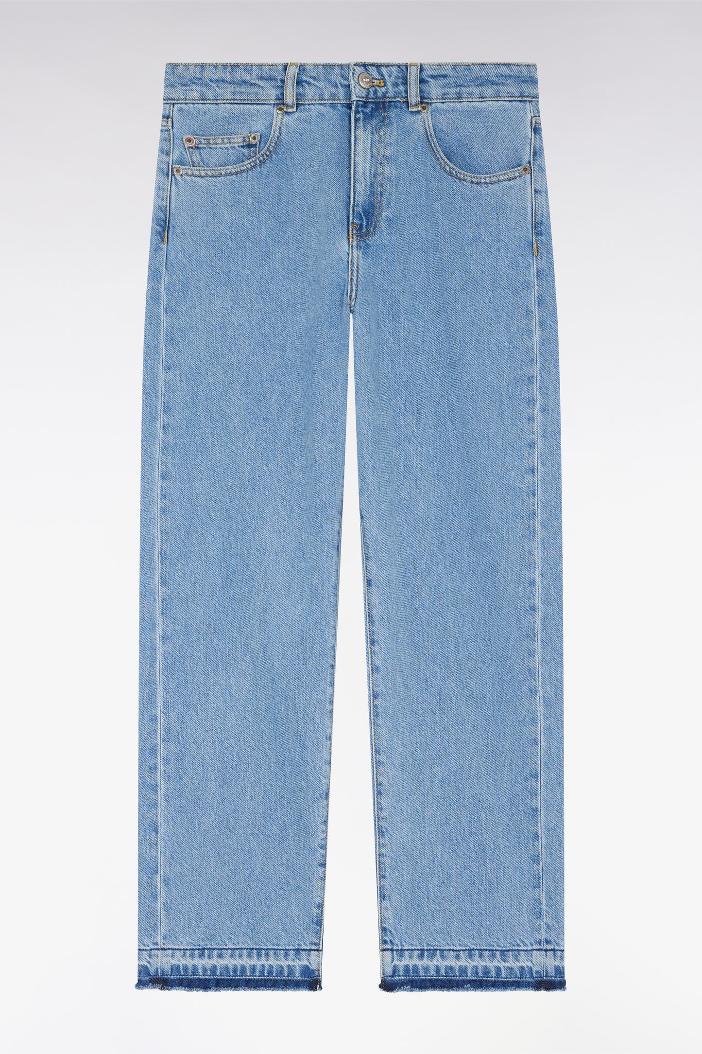 Jean 5 poches en denim bleu coupe boyfriend
