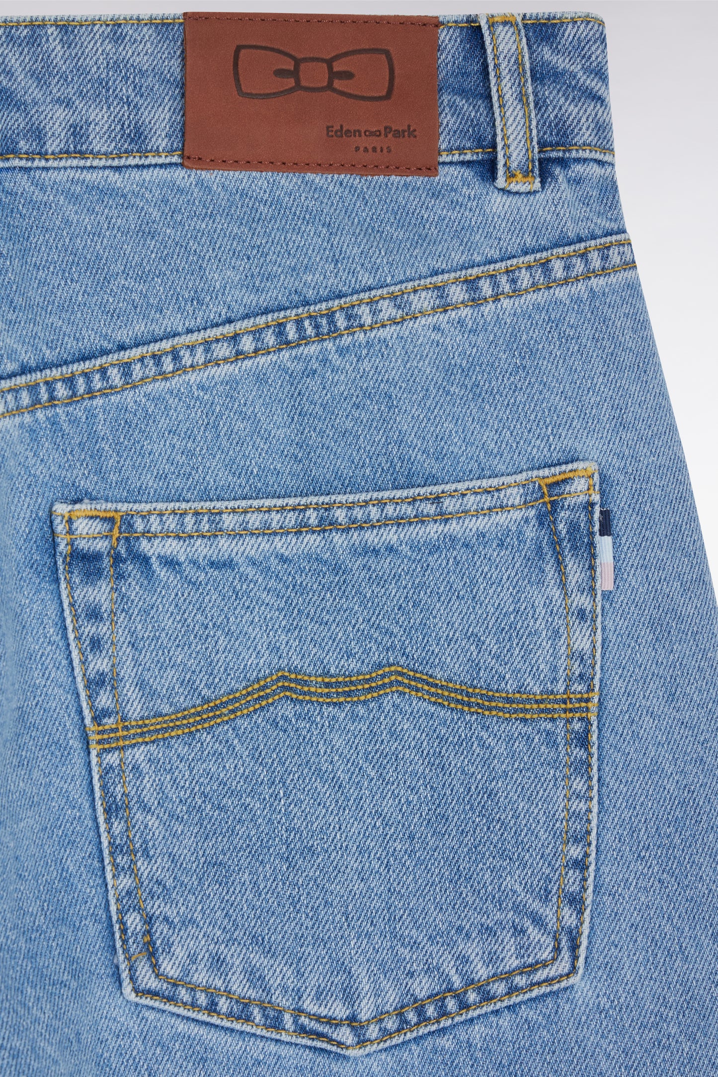 Jean 5 poches en denim bleu coupe boyfriend