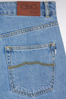 Jean 5 poches en denim bleu coupe boyfriend