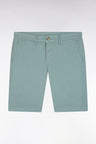 Bermuda chino en coton stretch gris moyen coupe droite
