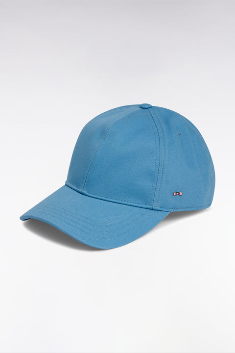 Casquette unie en twill de coton ciel broderie nœud papillon - Image 1