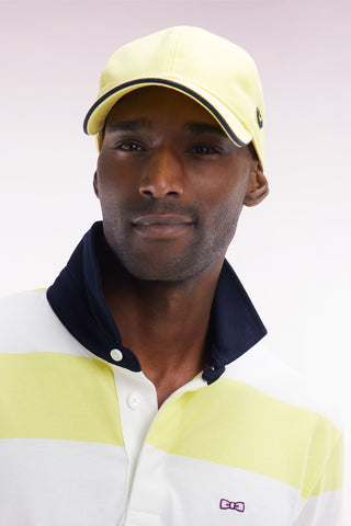 Yellow cotton jersey cap