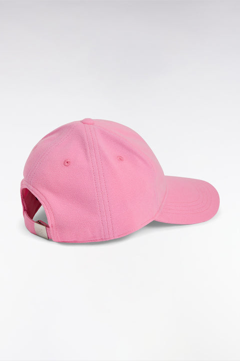 Casquette unie en piqué coton rose broderie nœud papillon - Image 3