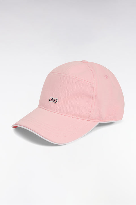 Casquette en piqué de coton rose badge gomme nœud papillon - Image 2