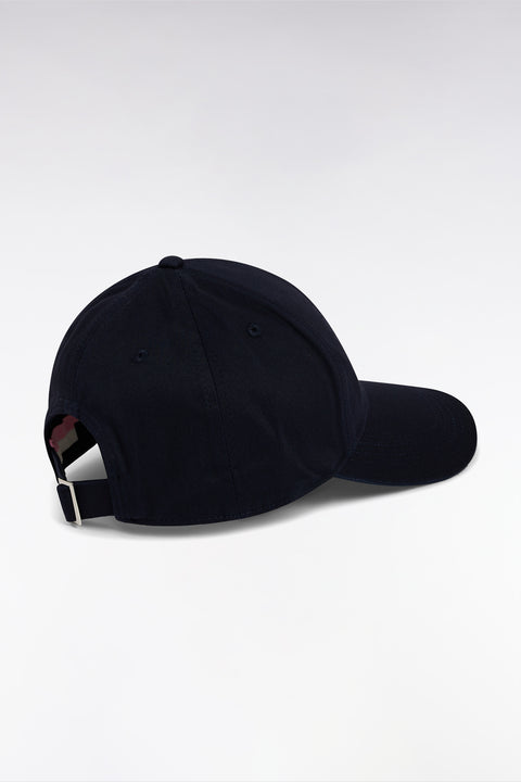 Casquette en twill de coton marine visière passepoilée - Image 2