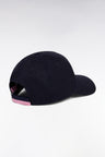Casquette en coton marine broderie Eden Park rose