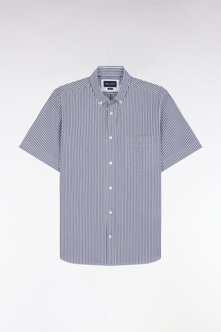 Chemise Homme EDEN PARK - Vichy Bleu Ciel, Manches Courtes - Taille M - Occasion Très Bon état
