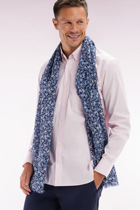 Chemise en coton rose coudière coupe droite - Image 3