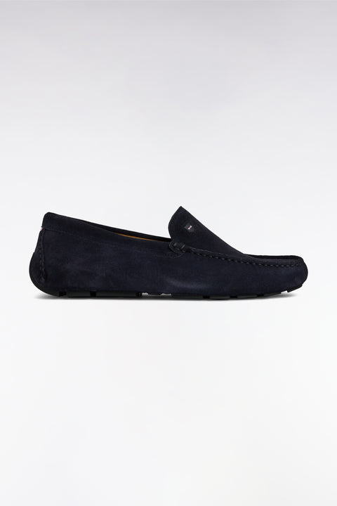 Mocassins en cuir suédé marine - Image 1