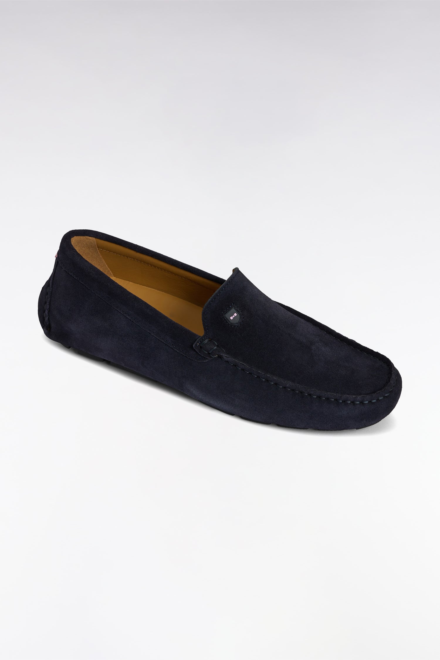Mocassins en cuir suédé marine