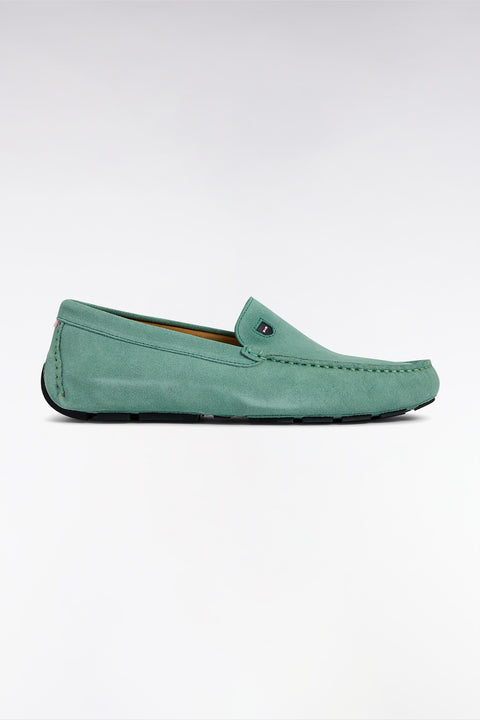 Mocassins en cuir suédé verts - Image 1