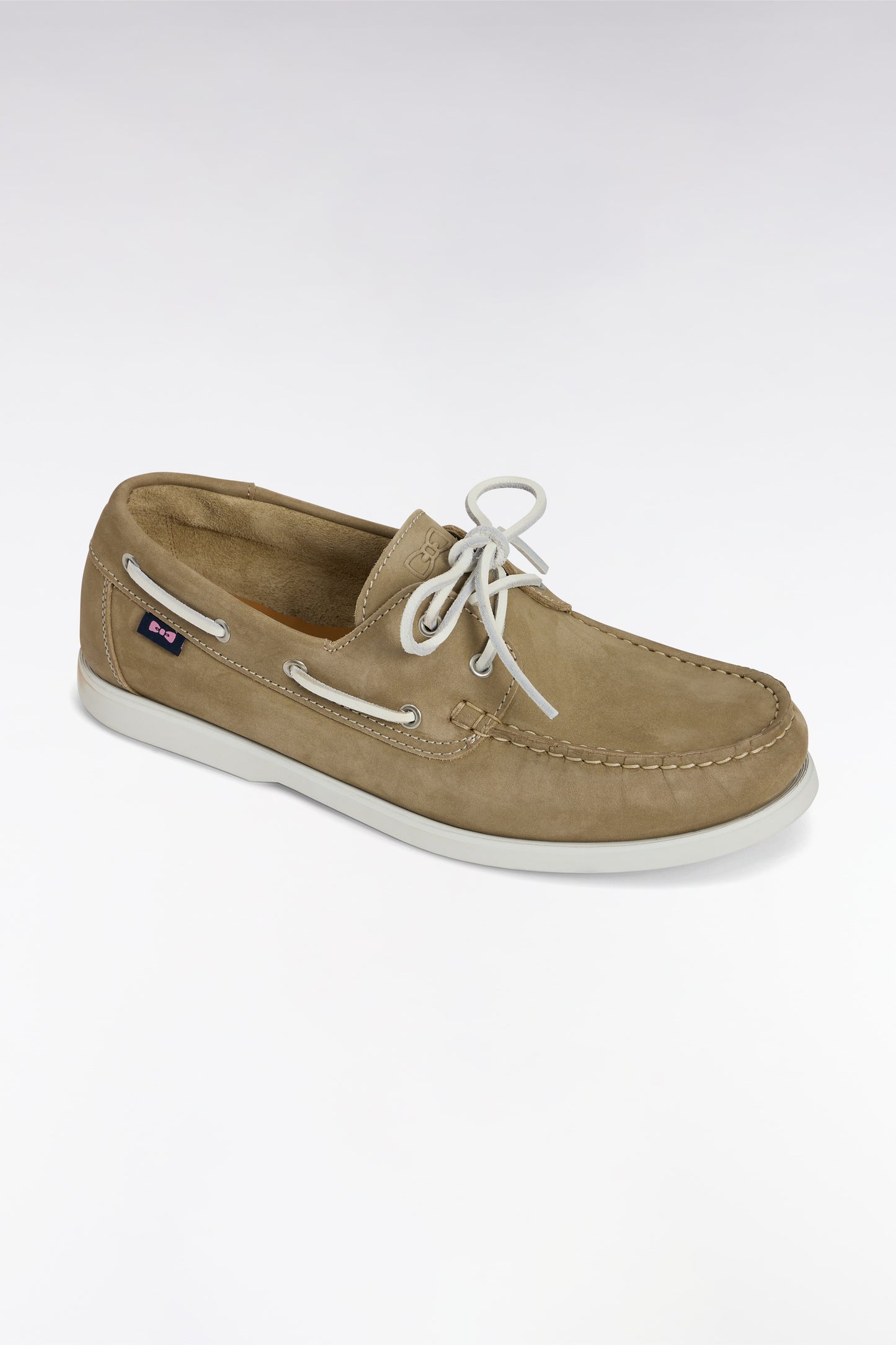 Camel suede leather boat shoes style loafers
