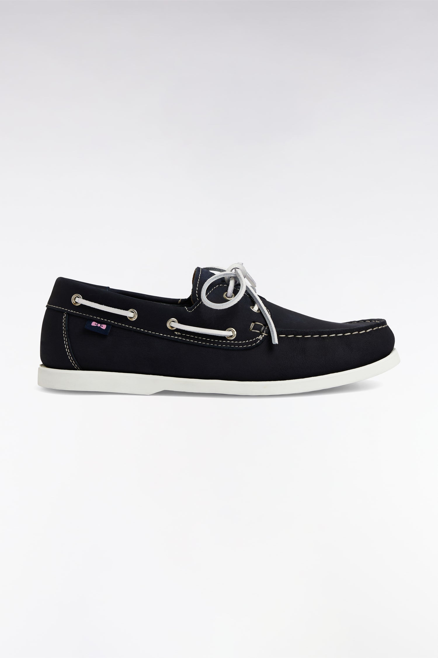 Mocassins bateau en cuir suédé marine