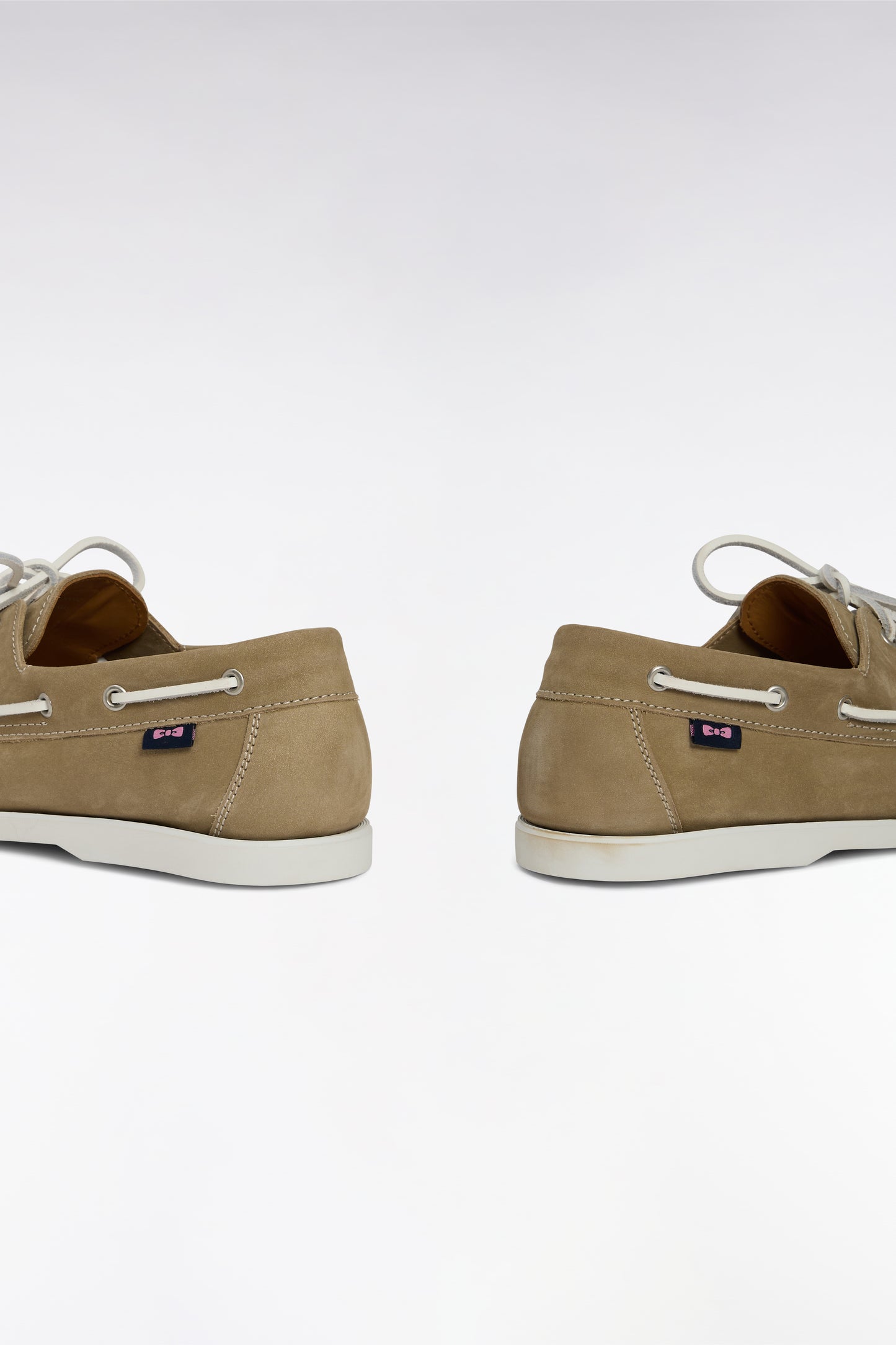 Camel suede leather boat shoes style loafers