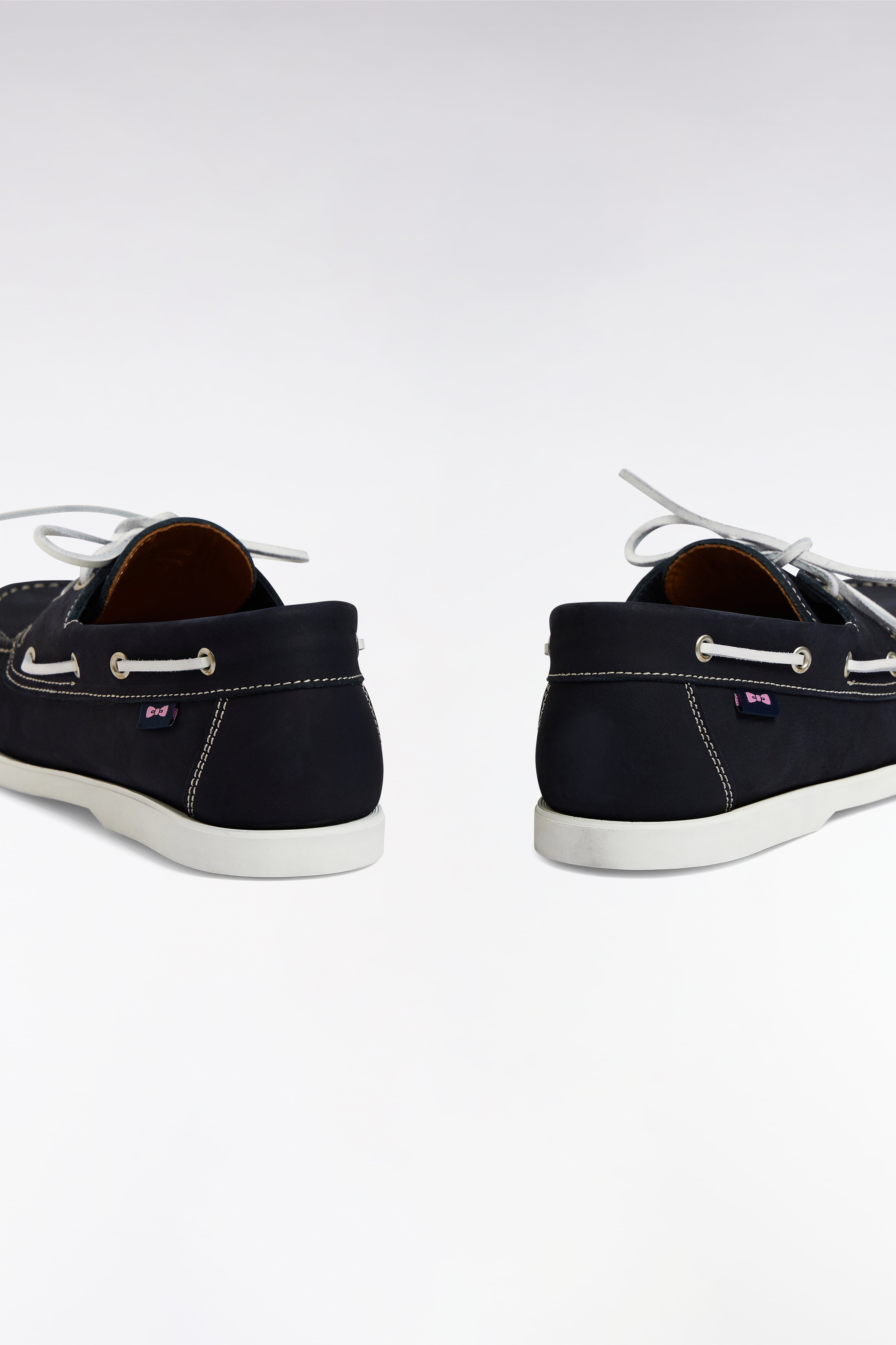 Mocassins bateau en cuir suédé marine