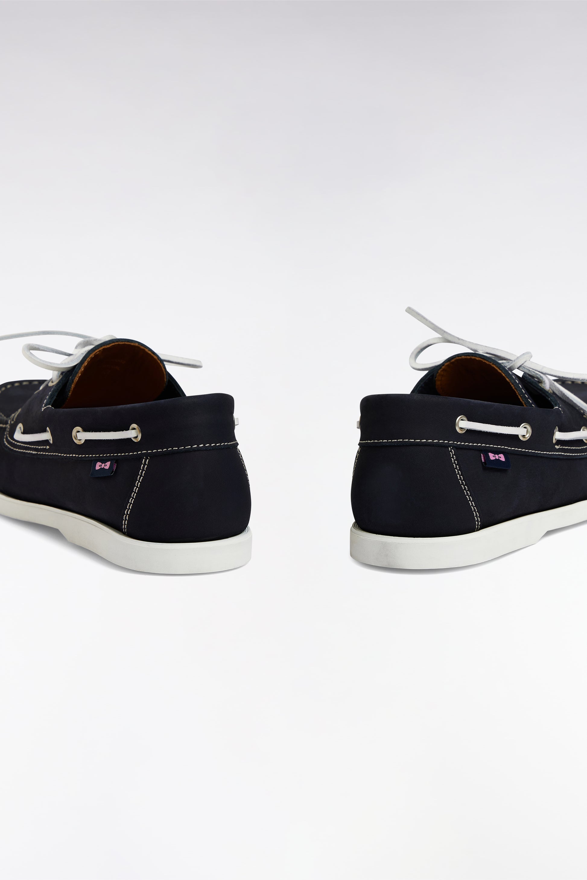 Mocassins bateau en cuir suédé marine