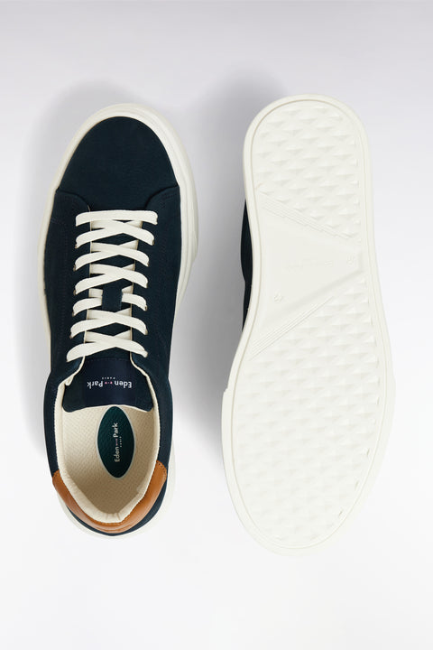 Baskets basses en cuir marine - Image 3