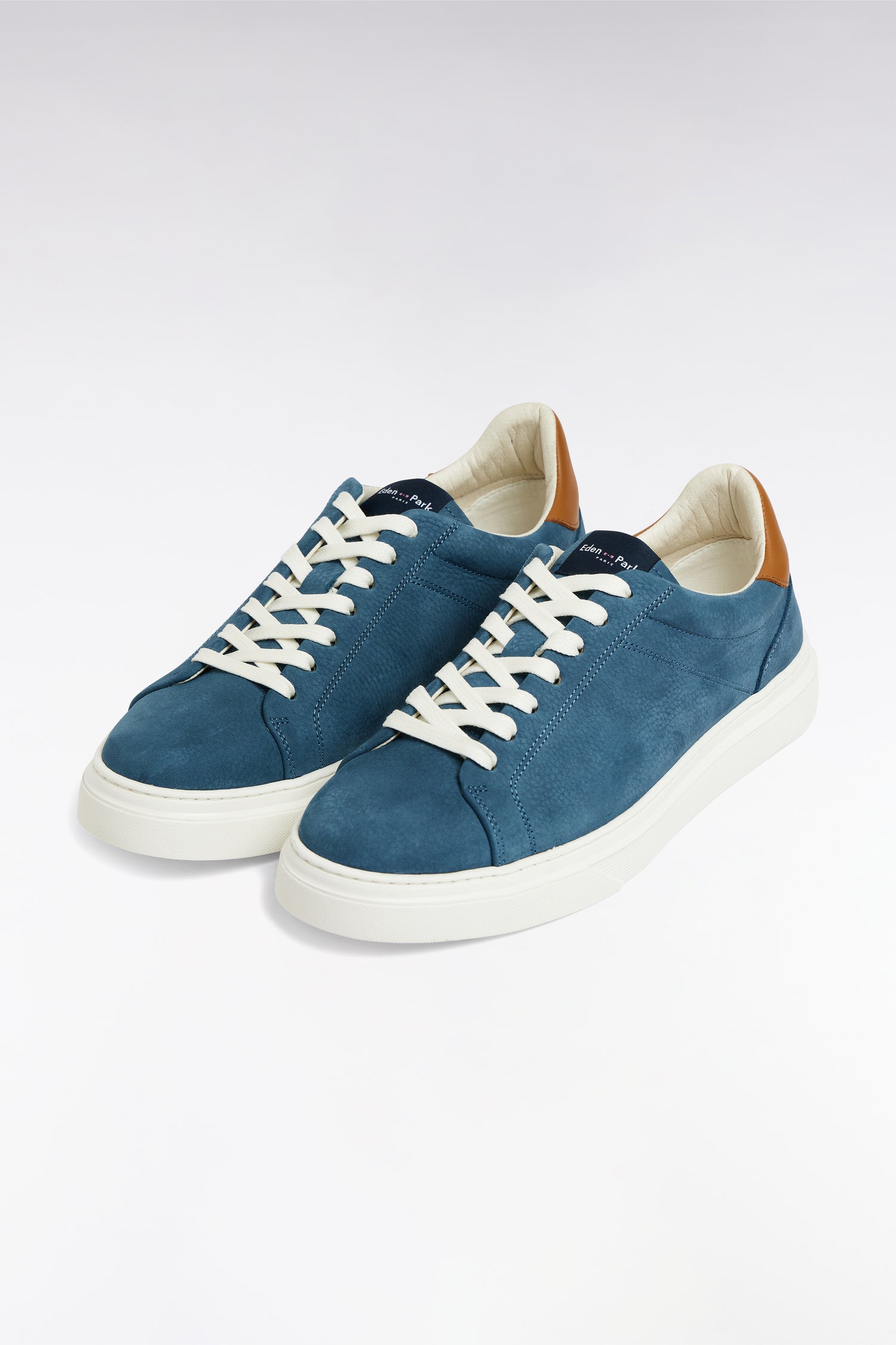 Baskets basses aus Baumwolle Blau