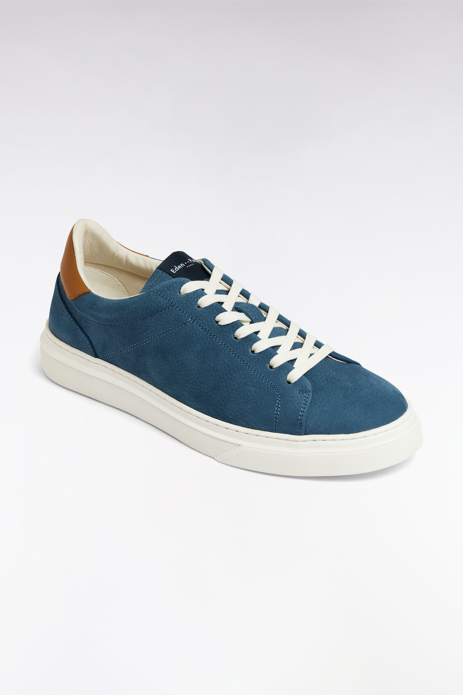 Baskets basses aus Baumwolle Blau