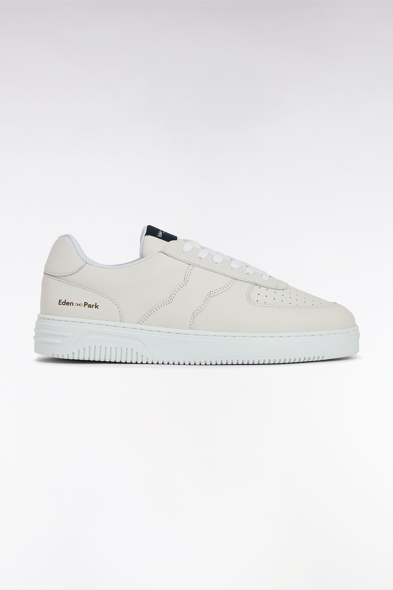 Sneakers レザー製 perforé blanches
