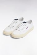 Baskets basses en toile de coton marine