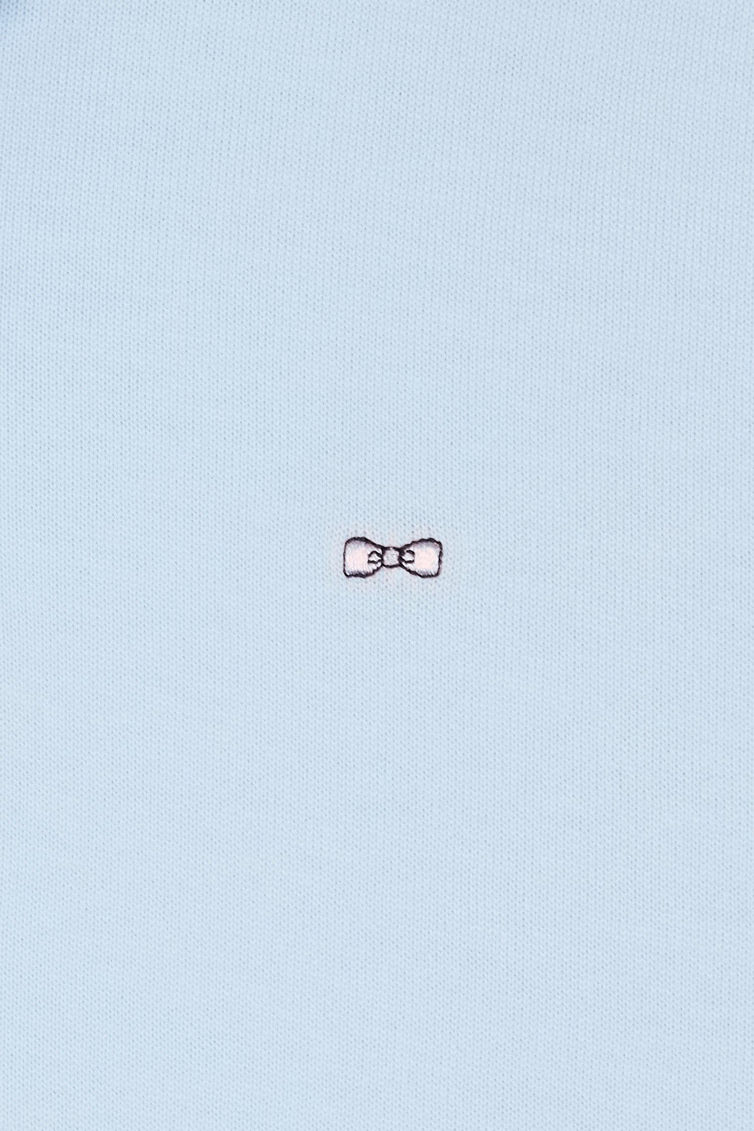 Maillot à manches longues en coton Pima ciel coupe droite