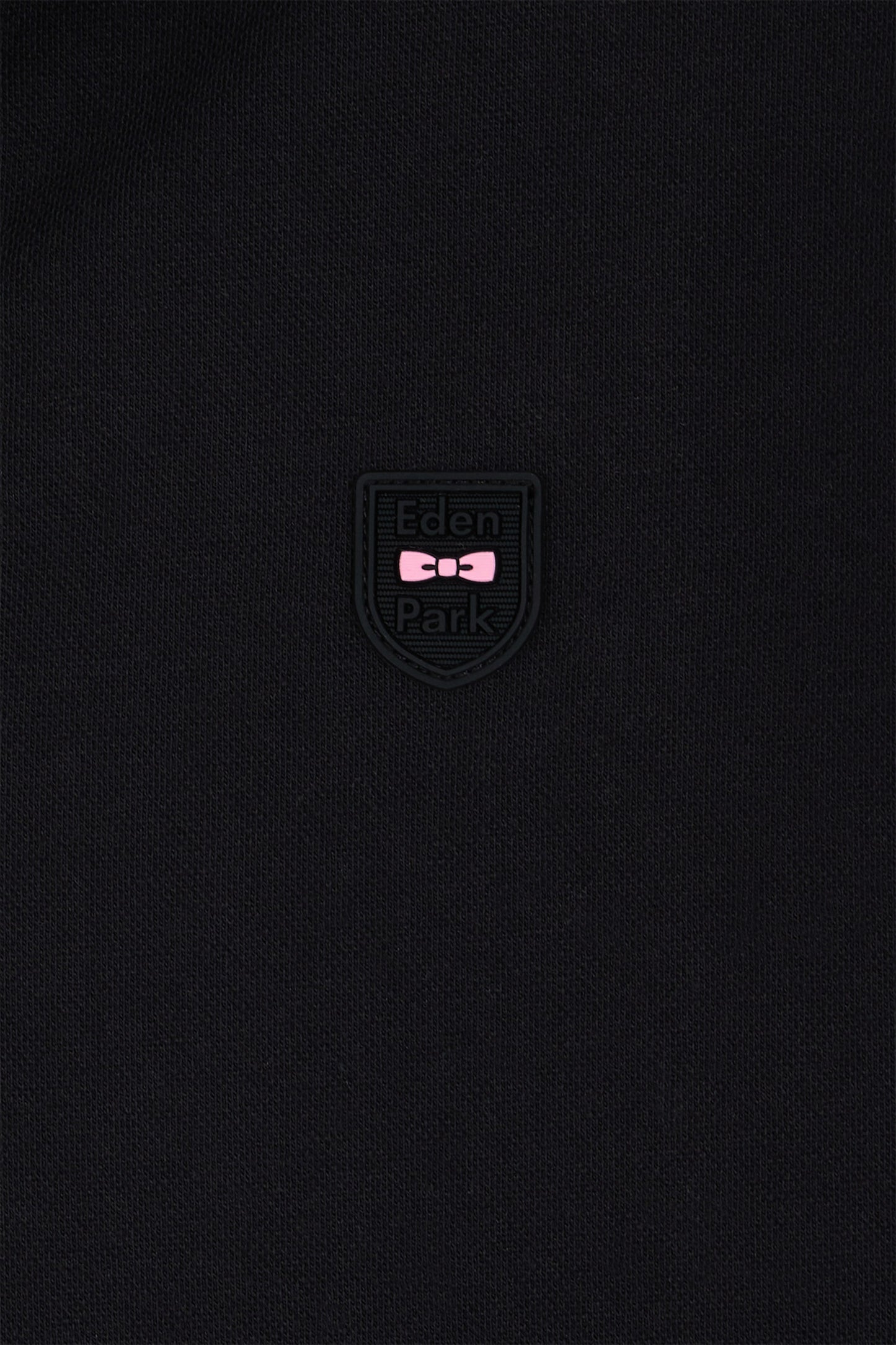 Slim-fit short-sleeved polo shirt in black stretch cotton piqué