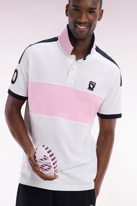 Relaxed-fit New Zealand short-sleeved polo shirt in white cotton - Image 3