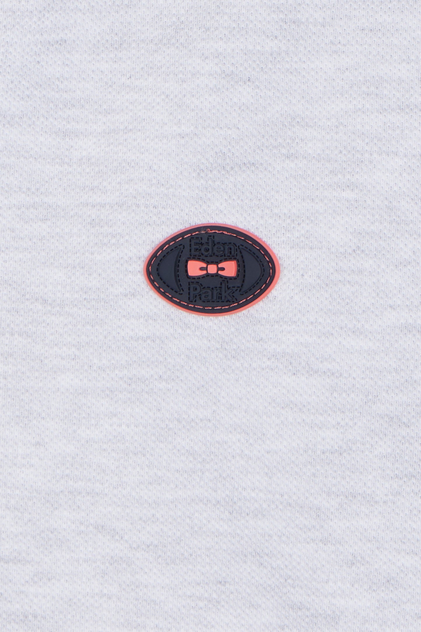 Polo à manches courtes en coton rouge détails colorés coupe décontractée