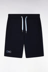 Short de jogging en molleton coton marine coupe décontractée