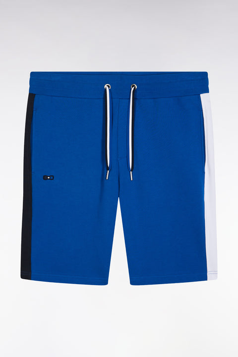 Short en molleton coton bleu coupe décontractée - Image 2