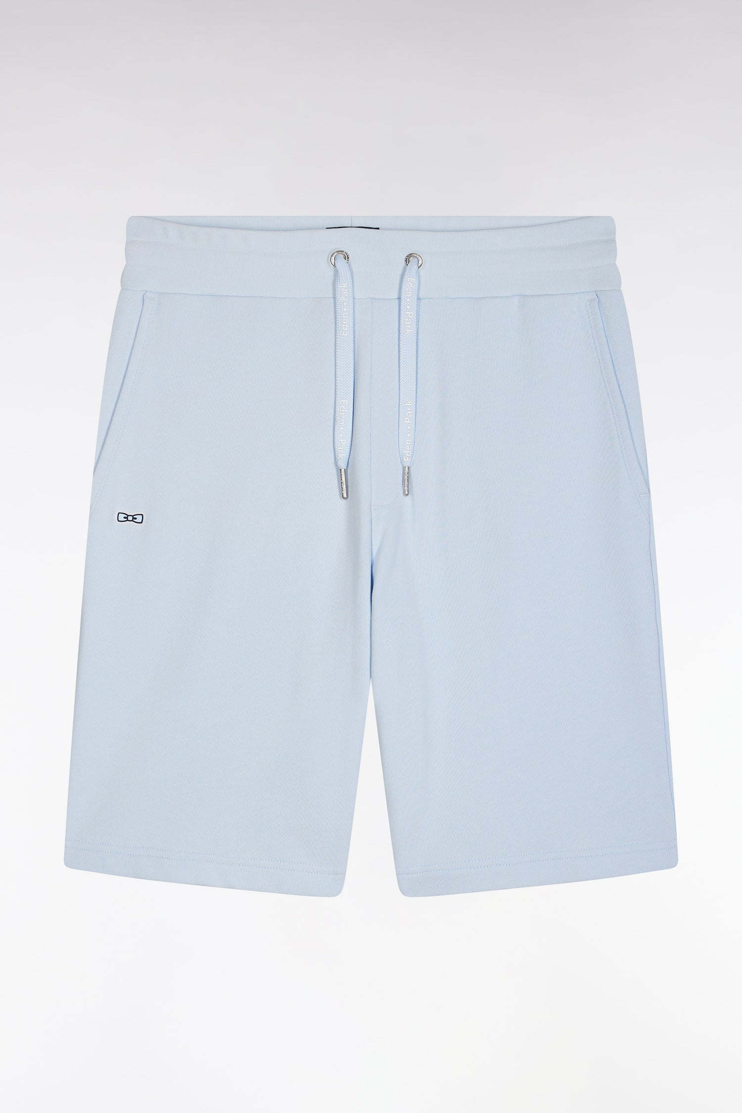 Short en molleton coton ciel coupe décontractée
