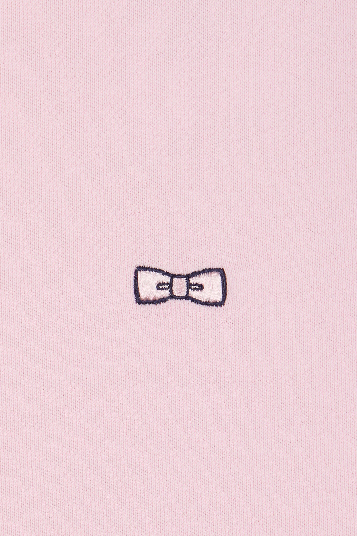 Straight-fit pink cotton fleece sweatshirt