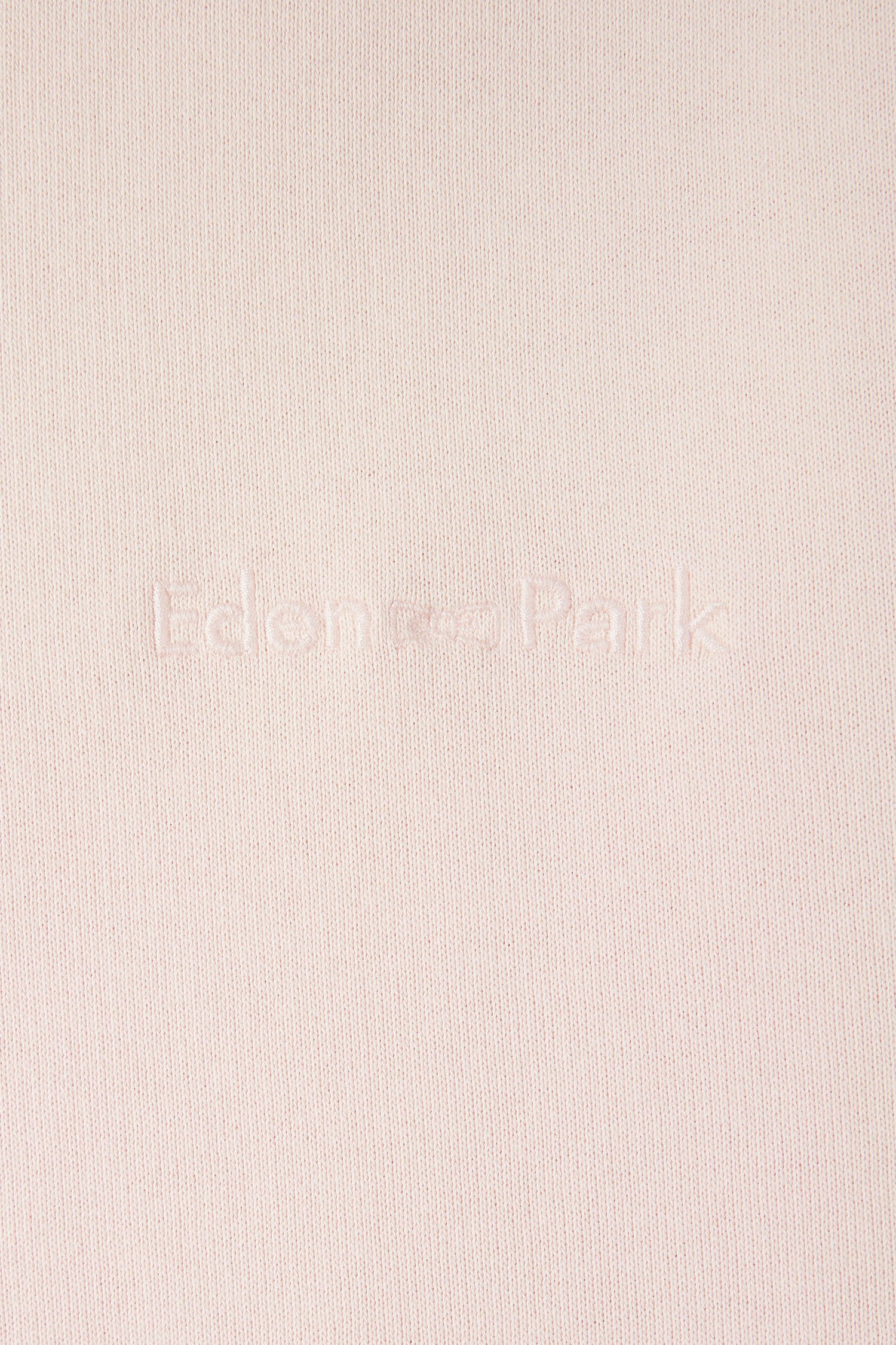 Sweatshirt surteint à col rond en molleton coton rose pâle coupe décontractée