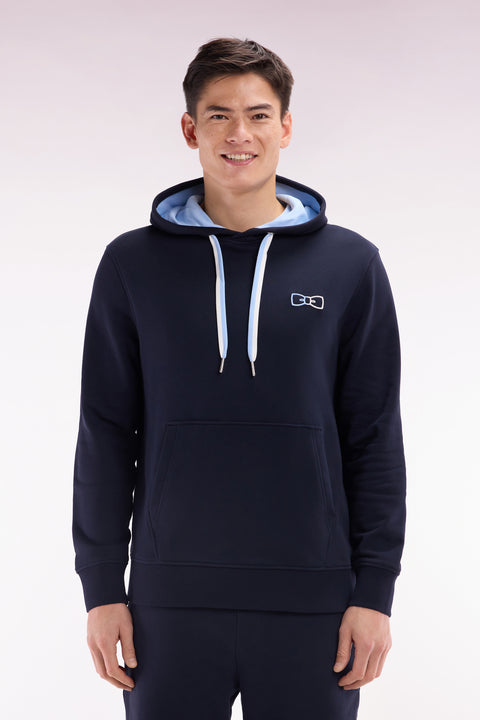 Sweatshirt en coton ciel coupe décontractée - Image 1