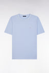 T-shirt manches courtes gris clair coupe droite