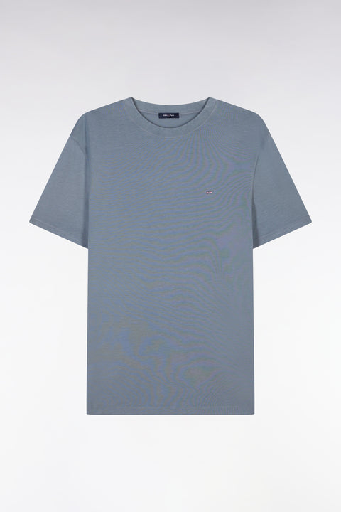 Straight-fit grey short-sleeved T-shirt - Image 2
