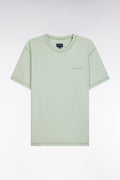 T-shirt en jersey de coton vert surteint coupe décontractée