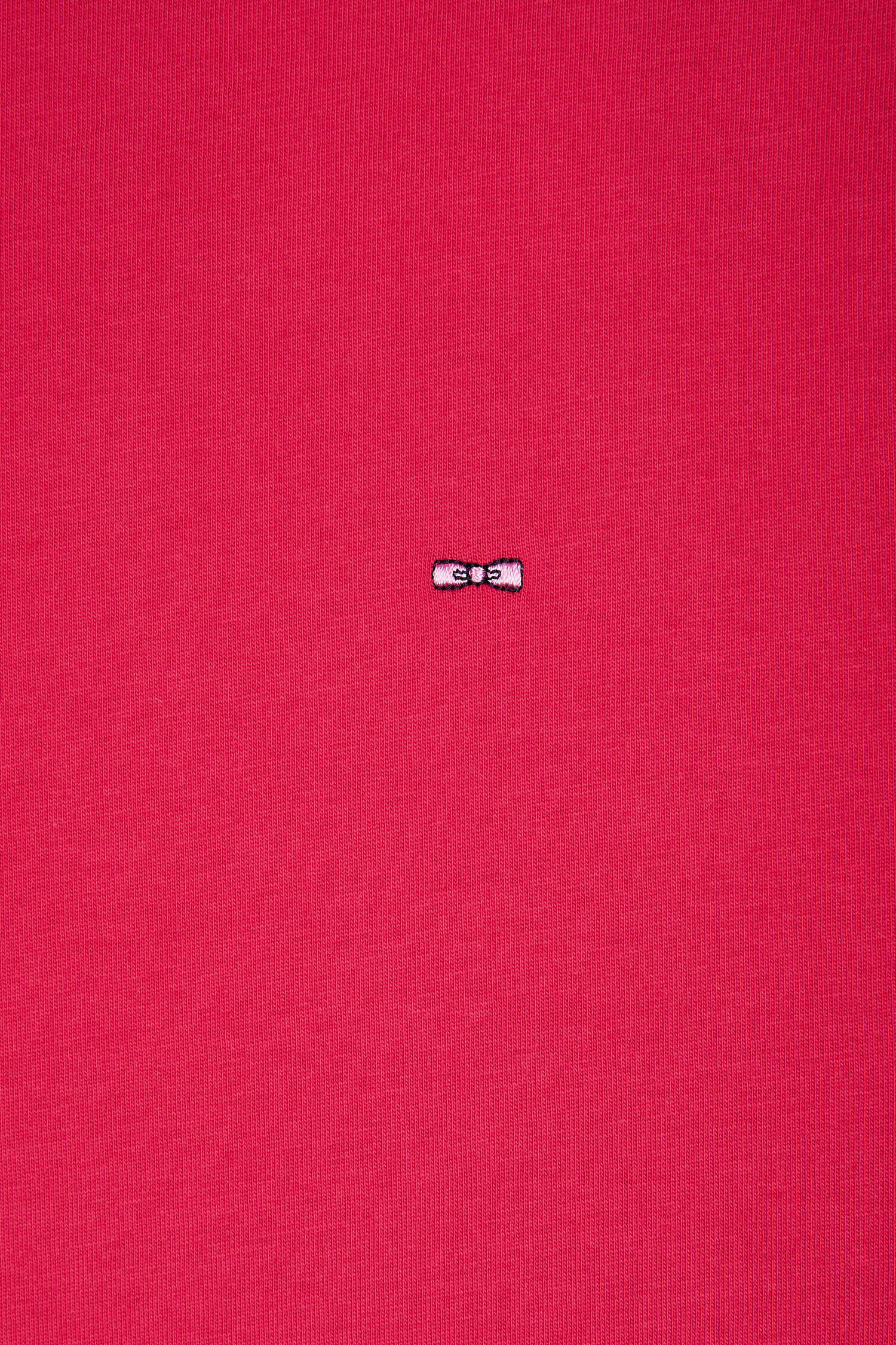 T-shirt en coton Pima fuchsia coupe droite
