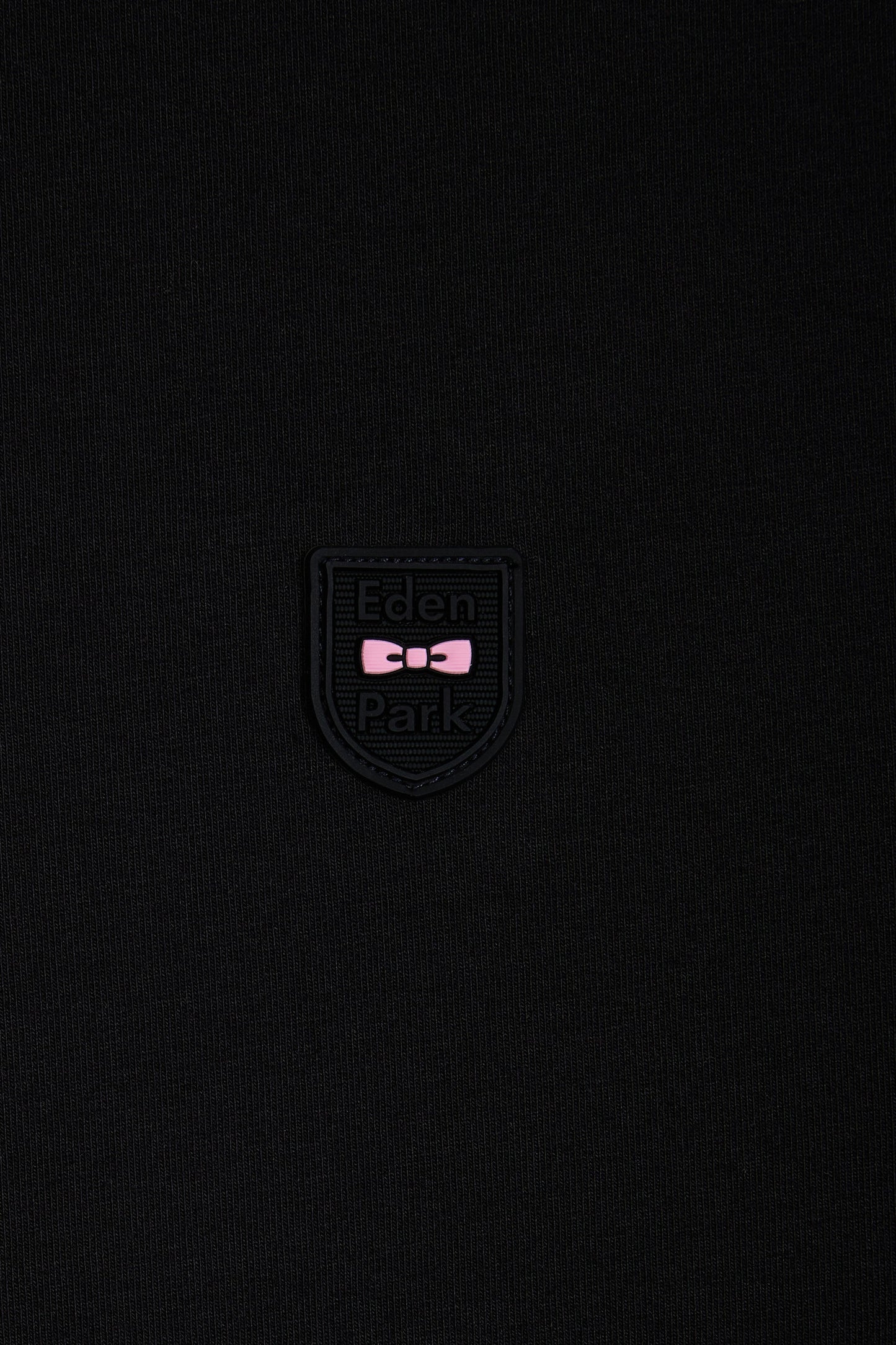 Slim-fit black stretch cotton T-shirt