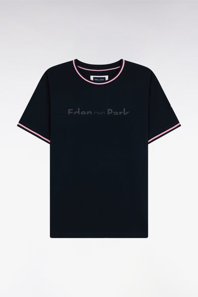 T-shirt marine sérigraphie Eden Park coupe décontractée