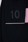 Relaxed-fit navy and pink cotton T-shirt
