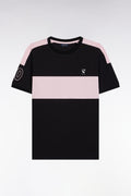 T-shirt Nouvelle Zélande en coton noir coupe décontractée