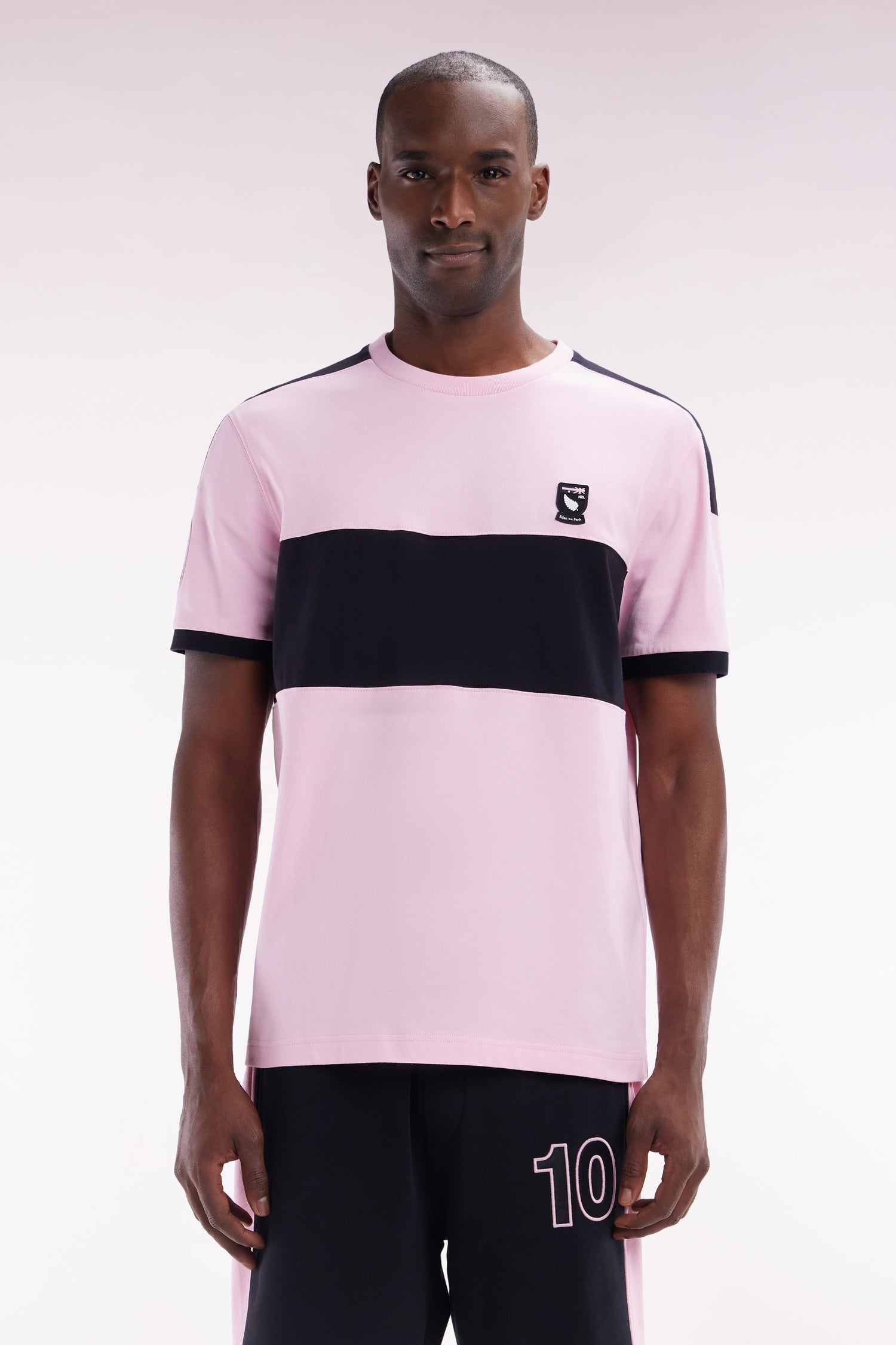 T-shirt Nouvelle Zélande en coton rose coupe décontractée