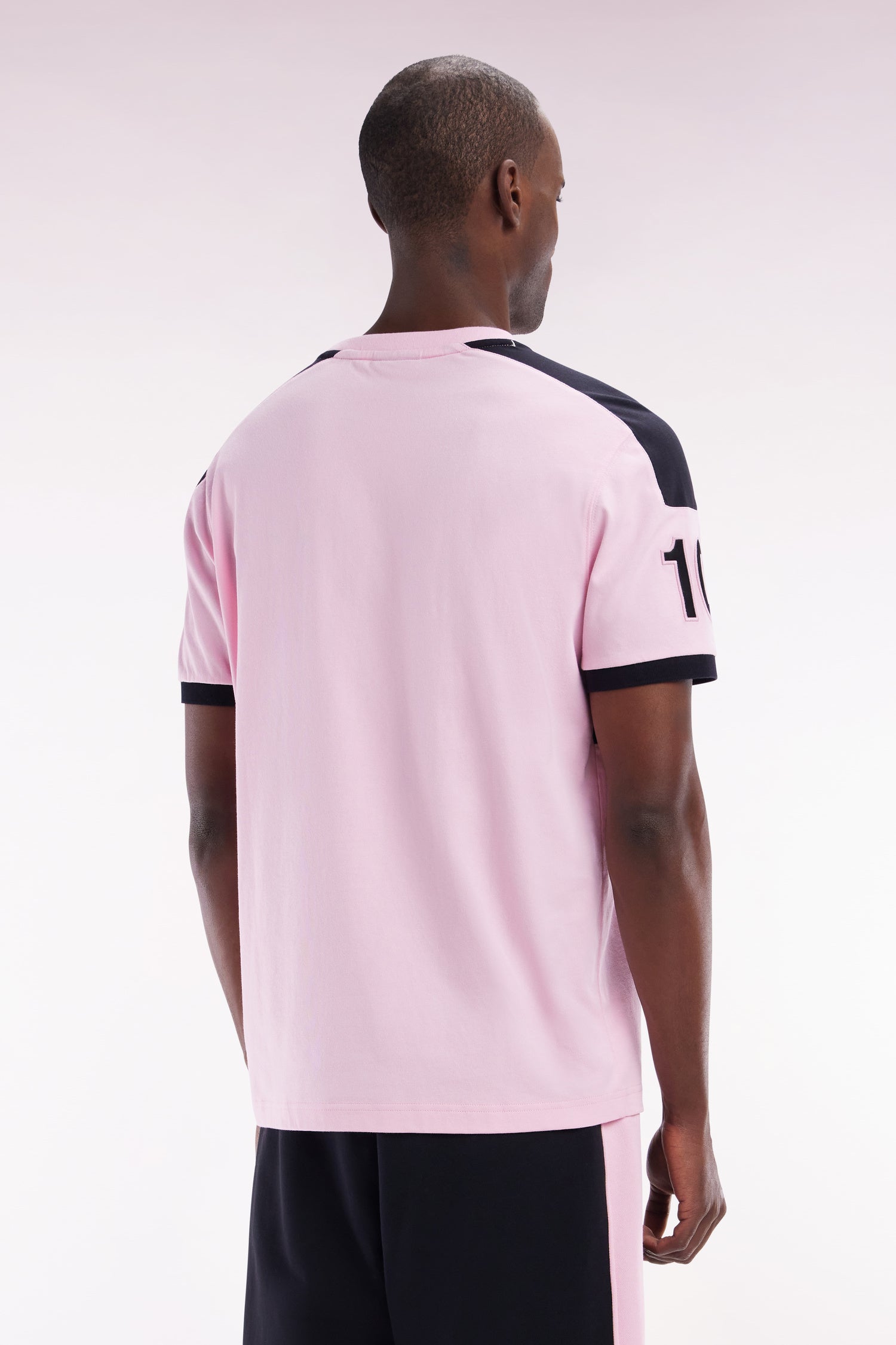 T-shirt Nouvelle Zélande en coton rose coupe décontractée