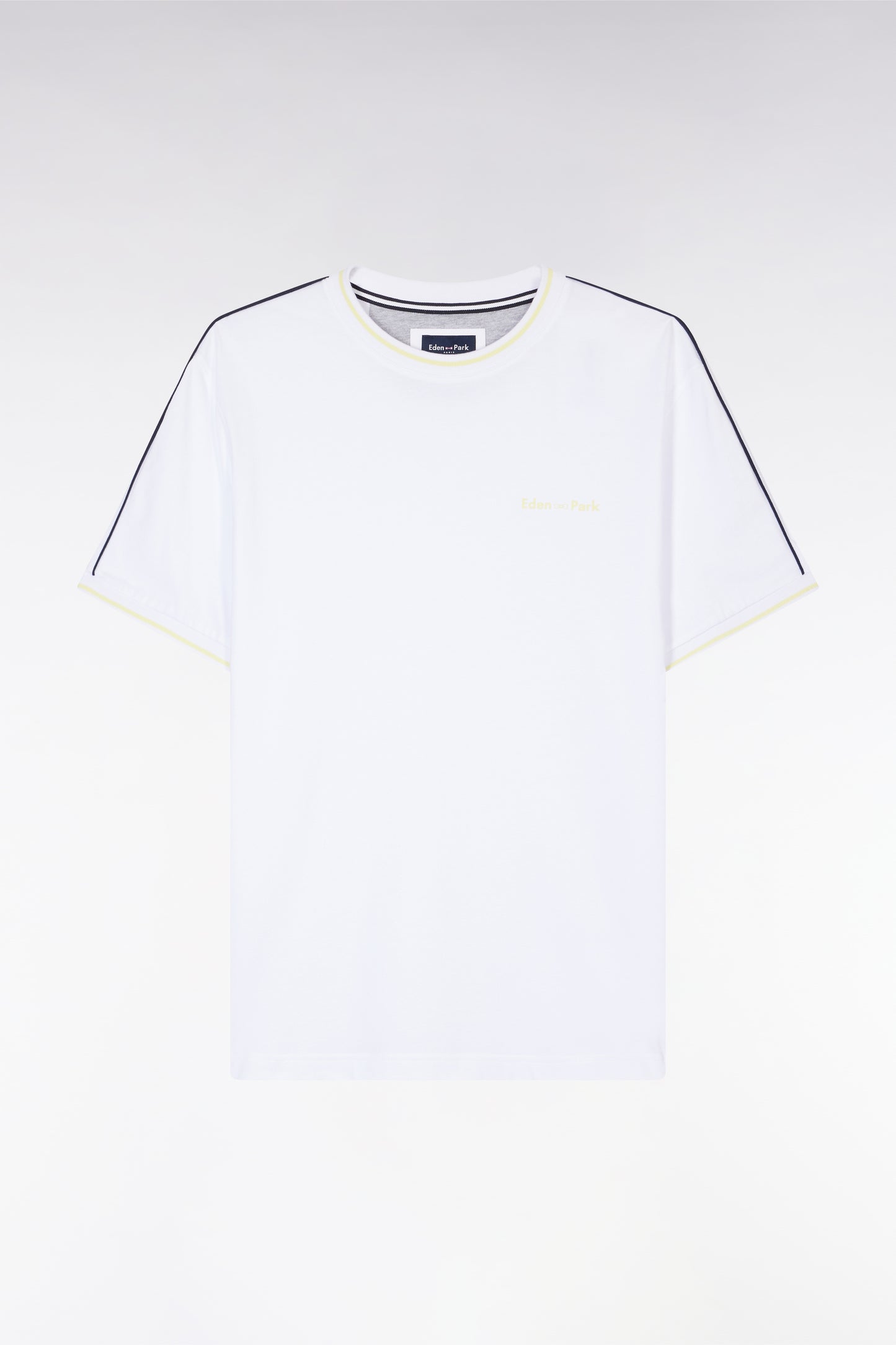 White cotton T-shirt, relaxed fit