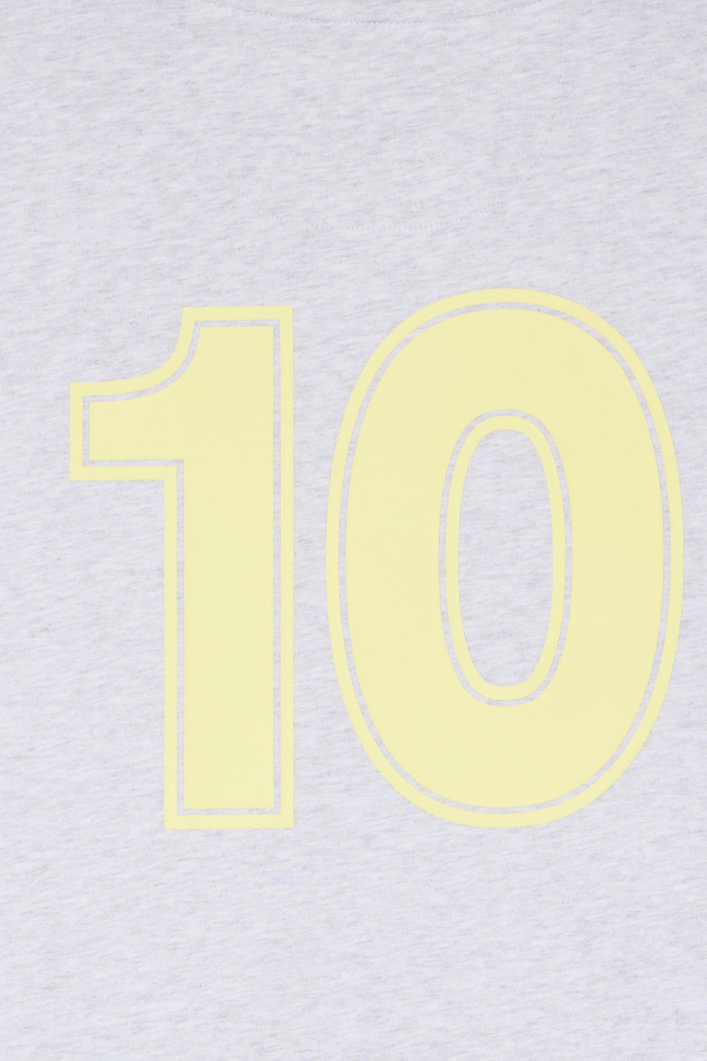 T-shirt 10 in grey and yellow cotton, relaxed fit