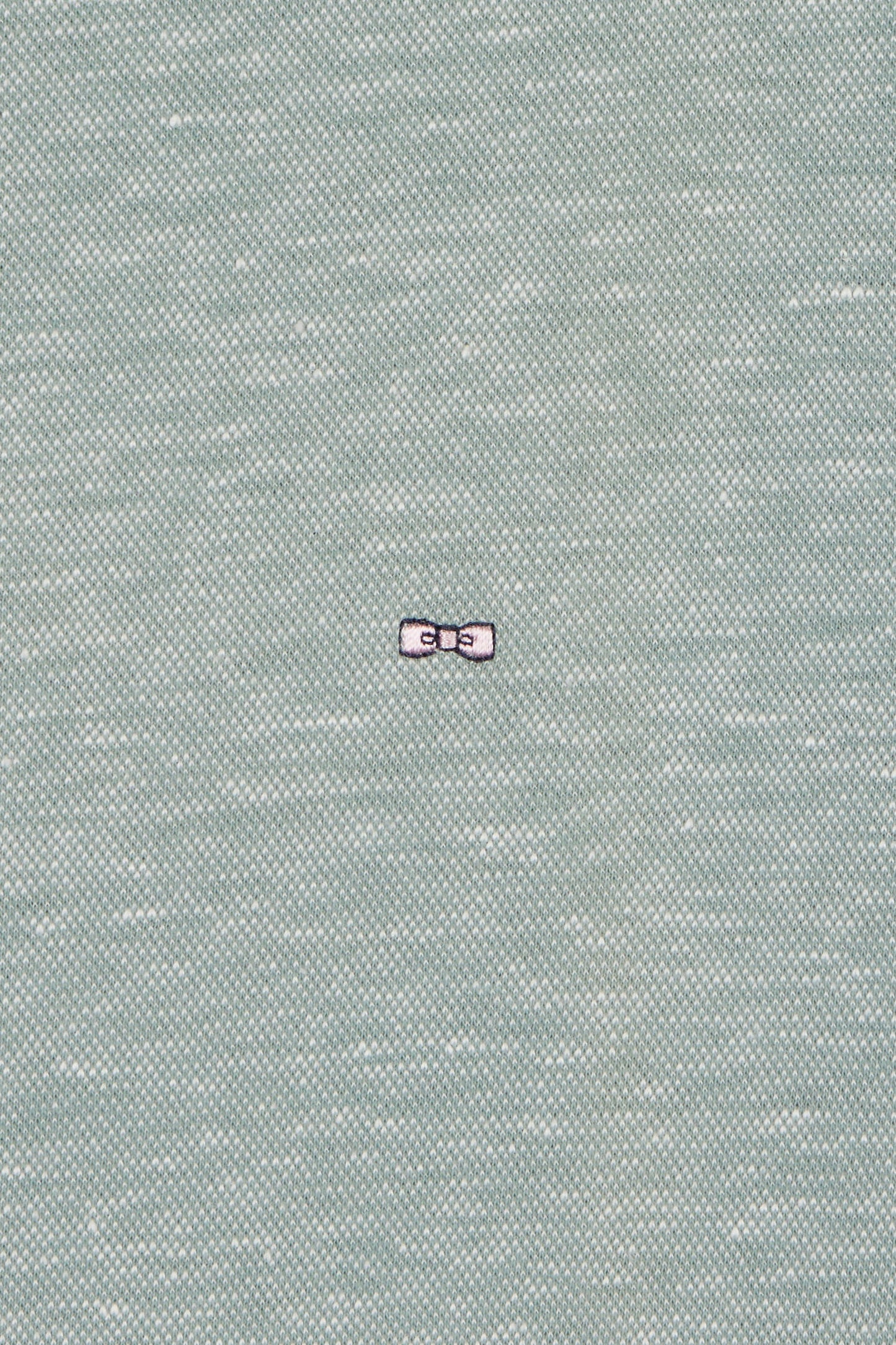 Straight-fit medium grey T-shirt in cotton and linen blend