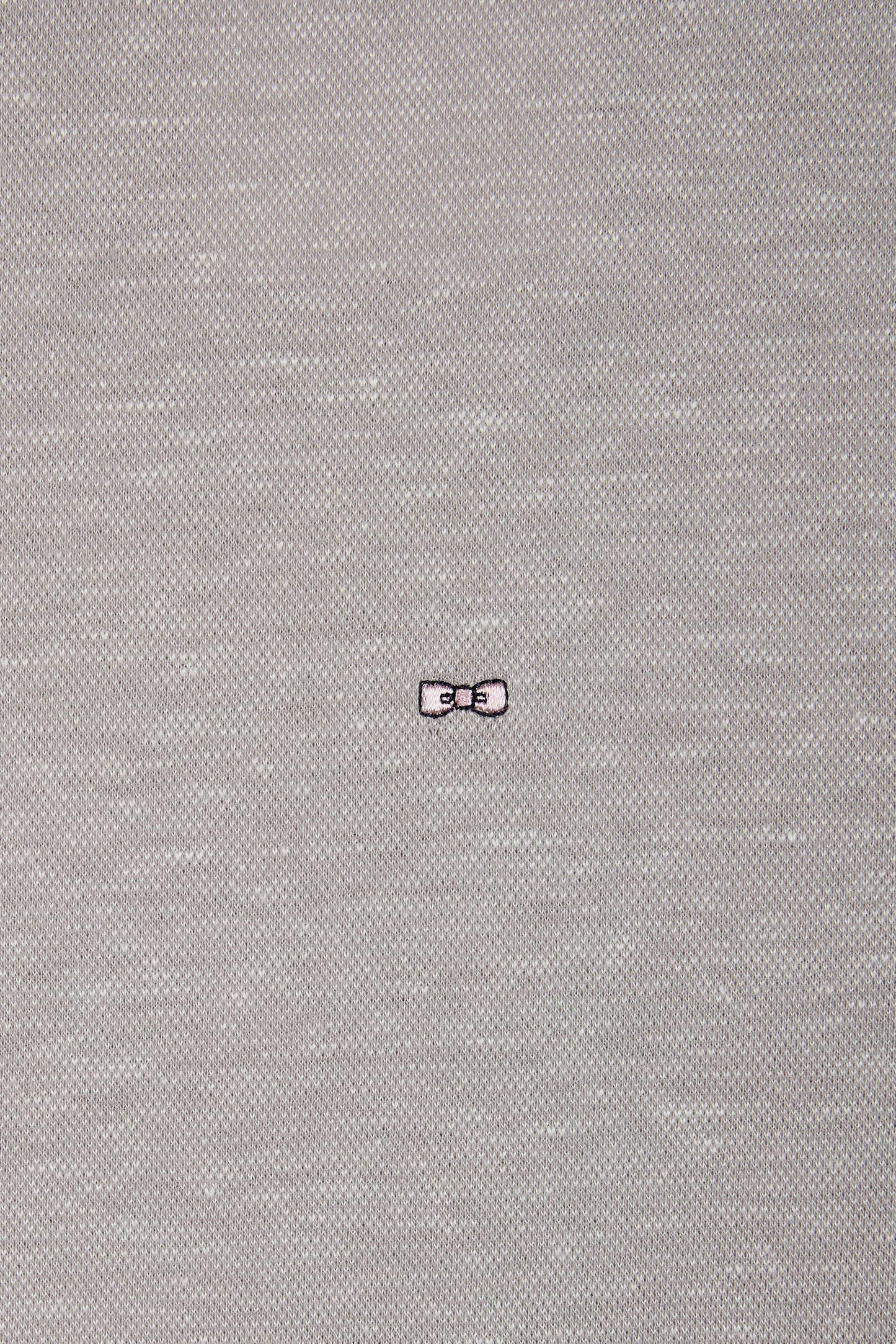 Straight-fit grey T-shirt in cotton and linen blend